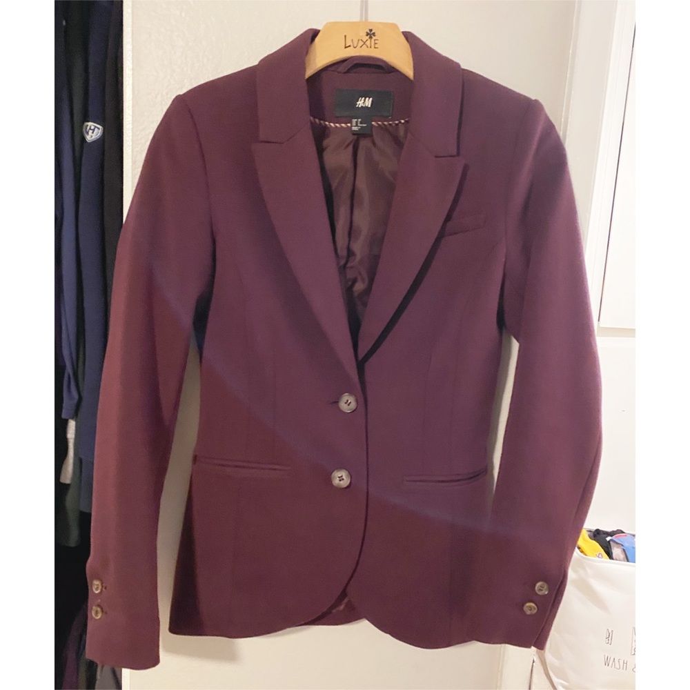 Deep purple blazer